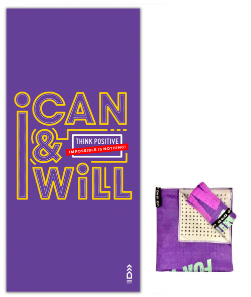 "I CAN AND I WILL" GYM TOWEL
